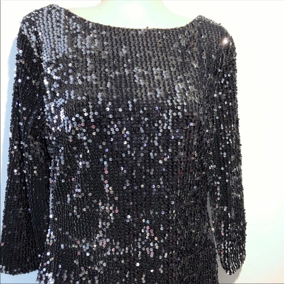 CHARLIE PAIGE SHIMMERY SEQUIN DRESS - Picture 4 of 7